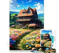 Puzzle de Paysage Naturel pour Adultes, 1000 pièces, Jeu de logique et de Stimulation, Anti-anxiété, découpe précise, Cadeau élégant (38x26cm)