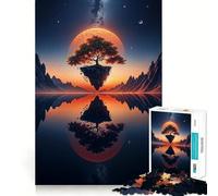 Puzzle de Paysage Spatial Fantastique pour Adultes, 1000 pièces, Jeu de logique, Anti-Stress, découpe de précision, pour Les fêtes (38x52cm)