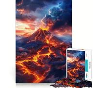 Puzzle de Paysage volcanique pour Adultes, 1000 pièces, Jeu de logique Solide, Jeu apaisant, Bords Nets, Cadeau Artistique (38x26cm)