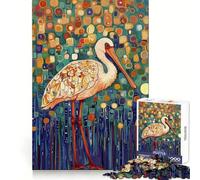 Puzzle de Peinture de spatule Blanche pour Adultes, 1000 pièces, Jouet Intelligent et apaisant, découpe précise, Objet de Collection 38x26cm