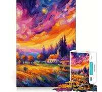 Puzzle de Peinture très Difficile pour Adultes, 1000 pièces, Jeu de logique Solide, Simple et Amusant, découpe de précision, Cadeau de Noël (38x52cm)