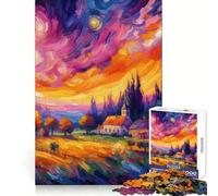 Puzzle de Peinture très Difficile pour Adultes, 1000 pièces, Jeu de logique Solide, Simple et Amusant, découpe de précision, Cadeau de Noël (38x52cm)