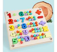 Puzzle De Perles Magnétiques En Bois, Jeu De Pêche, De Maths, De Trieuse, De Comptage, De Forme Numérique, Jouet Montessori