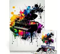 Puzzle de Piano coloré 1000 pièces pour Adolescents Améliore la mémoire, se détend, Bords précis, Cadeau créatif (38x26cm)
