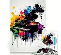 Puzzle de Piano coloré 1000 pièces pour Adolescents Améliore la mémoire, se détend, Bords précis, Cadeau créatif (38x26cm)