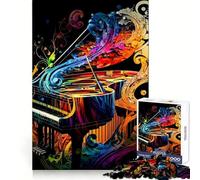 Puzzle de Piano coloré 1000 pièces pour Adolescents Améliore la mémoire, se détend, Bords précis, Cadeau créatif (38x26cm)