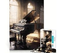 Puzzle de Piano coloré pour Adolescents, 1000 pièces, Casse-tête Relaxant et Amusant, (38x52cm)