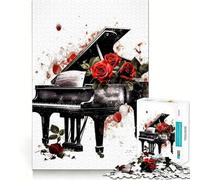 Puzzle de Piano coloré pour Adolescents 1000 pièces Renforce la mémoire, Passe-Temps Calme, Cadeau Festif de qualité (38x26cm)