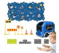 Puzzle de piste de voiture pour,Puzzle de piste de voiture pour tout-petits - Ensemble de voitures de piste de course puzzle | Puzzle casse-tête pour garçons et filles de 3 à 6 ans, maison, maternell