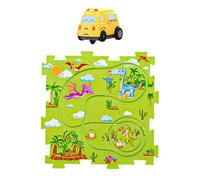 Puzzle de Piste éducative, Piste de Puzzle adaptée aux, Jouets de Jeu, Chariot électrique assemblé Bricolage, Planche de Puzzle Multifonctionnel sans bavures, Jouet de Piste de Voiture