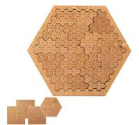Puzzle de Plateau Fractal, Puzzles de Plateau d'entraînement cérébral - Fabrication de moules précises, Puzzle en Bois, Jeu cognitif, Puzzles en Bois Difficiles et Difficiles (D)