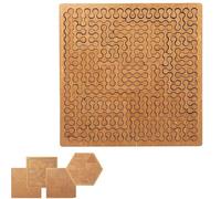 Puzzle de Plateau Fractal, Puzzles de Plateau d'entraînement cérébral - Fabrication de moules précises, Puzzle en Bois, Jeu cognitif, Puzzles en Bois Difficiles et Difficiles (A)