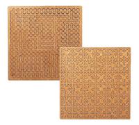 Puzzle de Plateau Fractal, Puzzles de Plateau d'entraînement cérébral - Fabrication de moules précises, Puzzle en Bois, Jeu cognitif, Puzzles en Bois Difficiles et Difficiles (2PcsA)