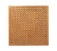 Puzzle de plateau fractal, puzzles en bois délicats pour adultes, labyrinthes créatifs irréguliers uniques, impossibles difficile, difficile à penser inversée, puzzles sans image (chaîne)