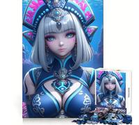 Puzzle de Princesse sous-Marine pour Adolescentes, 1000 pièces, thème Anime, Stimulation Cognitive, détente, Assemblage Solide, Cadeau Symbolique (38x52cm)