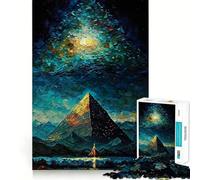 Puzzle de Pyramide de 1000 pièces, Jeu d'éveil et de réflexion, pièce de Collection Artistique découpée avec précision (38x26cm)