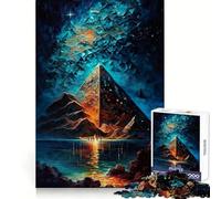 Puzzle de Pyramides du désert Rocheux pour Adultes, 1000 pièces, Jeu de réflexion, Anti-anxiété, Objet de Collection aux découpes soignées (50x75cm)