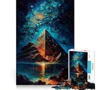 Puzzle de Pyramides du désert Rocheux pour Adultes, 1000 pièces, Jeu de réflexion, Anti-anxiété, Objet de Collection aux découpes soignées (50x75cm)