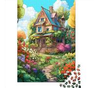 Puzzle De Qualité en Bois 1000 Pièces - Cabane de Village de Montagne | Aventure Puzzle pour Explorateurs De Tous Âges | Détente, Évasion, Amusement