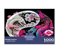 Puzzle De Qualité Supérieure Dragon Mignon Créature Mythique 38x26cm/1000pcs 1000 Pièces Coloré pour La Décoration