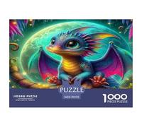Puzzle De Qualité Supérieure Dragon Mignon Créature Mythique 70x50cm/1000pcs 1000 Pièces Coloré pour La Décoration