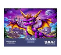 Puzzle De Qualité Supérieure Dragon Mignon Créature Mythique 70x50cm/1000pcs 1000 Pièces Coloré pour La Décoration