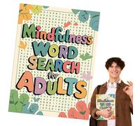 Puzzle de recherche de mots, livres de puzzle de recherche de mots - Mot trouver des puzzles - Jeux d'exercice cérébral portable, activités de divertissement pour la s