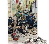 Puzzle de réparation Automobile Anti-Stress en Carton 100% recyclé pour Adultes et Enfants, Cadeau de Noël Unique, 1 000 pièces (75 x 50 cm)