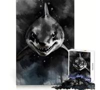 Puzzle de Requins à l'aquarelle pour Adolescents, 1000 pièces, Stimulation Cognitive, détente et Plaisir, découpe Nette, Cadeau Unique (38x52cm)