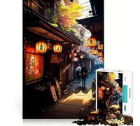 Puzzle de Rue Japonais de Tokyo pour Adultes, 1000 pièces, améliore la mémoire, Loisirs, Bords précis, Cadeau de Festival 38x26cm