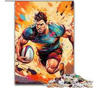 Puzzle de Rugby coloré 1000 pièces pour Adultes, pour la décoration intérieure, Divertissement en Famille, à partir de 14 Ans (Taille 26x38cm)