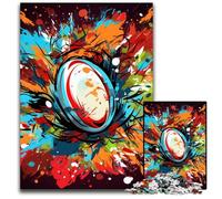 Puzzle de Rugby coloré 1000 pièces pour Adultes, Puzzle pour Adultes, décoration d'intérieur à Faire soi-même, Jeu de réflexion 50x75cm / 19,68x29,52 Pouces