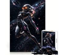Puzzle de Science-Fiction Space Girl 1000 pièces pour Adolescents Stimule la mémoire Loisirs faciles Bords Nets Surprise de Noël (38x52cm)
