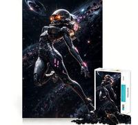 Puzzle de Science-Fiction Space Girl pour Adultes, 1000 pièces, Casse-tête, Loisirs Domicile, Image Assembler, Cadeau d'anniversaire (38x26cm)