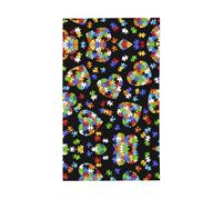 Puzzle de sensibilisation à l'autisme - Imprimé cœur - Drapeau décoratif pour l'extérieur - Toutes saisons - Motif simple face - Pour cour, porche, terrasse