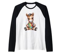 Puzzle de Sensibilisation à l'Autisme pour Poulain Mignon Manche Raglan