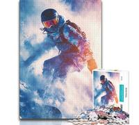 Puzzle de Ski 1000 pièces pour Adultes, Jouets éducatifs et Anti-Stress, idéal pour la décoration de Bureau (75x50cm)