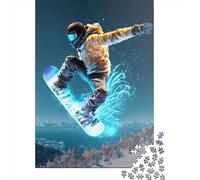 Puzzle de Snowboard de 1000 pièces pour Adultes, Casse-tête en Papier, Jeux de réflexion pour Enfants, 38 x 26 cm / 1000 pièces