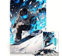Puzzle de Snowboard pour Adultes 1000 pièces, Jeu de logique mentale, Amusant et apaisant, découpe Ferme, Surprise chaleureuse (38x26cm)