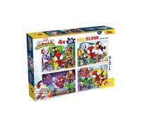 Puzzle de sol enfant Lisciani Giochi Marvel Spidey Maxi Floor double face 4 x 48 pièces 35 x 25 cm