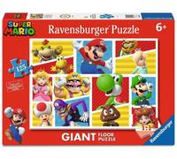Puzzle de sol géant Super Mario Les amis et les ennemis de Mario (125 pièces) Ra