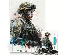 Puzzle de Soldats pour Adultes, 1000 pièces, Casse-tête, Loisirs Domicile, Image Assembler, Cadeau d'anniversaire (38x52cm)