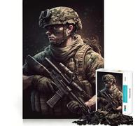Puzzle de Soldats pour Adultes, 1000 pièces, Jeu Intelligent et Amusant, Motif Assembler, Cadeau précieux (38x52cm)