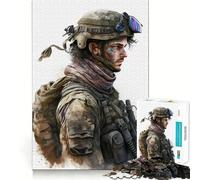 Puzzle de Soldats pour Adultes, 1000 pièces, Jeu Intelligent et Amusant, Motif Assembler, Cadeau précieux (38x52cm)