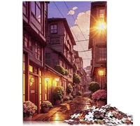 Puzzle de Style Japonais 1000 pièces Puzzle pour Adultes Puzzles en Bois pour Adultes Cadeaux Jeu intellectuel 29,5 "x 19,7" / 75 * 50 cm.