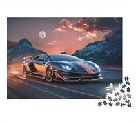Puzzle de Supercars captivant et Stimulant pour Adultes. Idéal pour des Jeux en Famille et comme Cadeau d'anniversaire ou de Noël. 1000 pièces (75 x 50 cm).