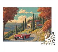 Puzzle de Supercars captivant et Stimulant pour Adultes. Idéal pour des Jeux en Famille et comme Cadeau d'anniversaire ou de Noël. 1000 pièces (75 x 50 cm).