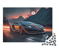 Puzzle de Supercars génial, idéal pour se divertir en Famille et Jouer à des Jeux éducatifs. Un Puzzle Super Amusant et Super Difficile de 1000 pièces (75 x 50 cm).