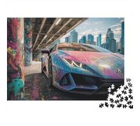 Puzzle de Supercars génial, idéal pour se divertir en Famille et Jouer à des Jeux éducatifs. Un Puzzle Super Amusant et Super Difficile de 500 pièces (52 x 38 cm).