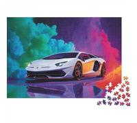 Puzzle de Supercars stylé et Tendance, idéal pour divertir Toute la Famille et Jouer à des Jeux éducatifs. Un Puzzle Super Amusant et Super Difficile de 1000 pièces (75 x 50 cm).